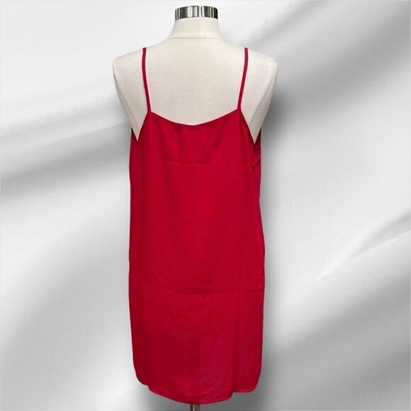 THREE EIGHTY TWO Women’s Ruffled Dress in the Size Large in the Color Red - Picture 6 of 14